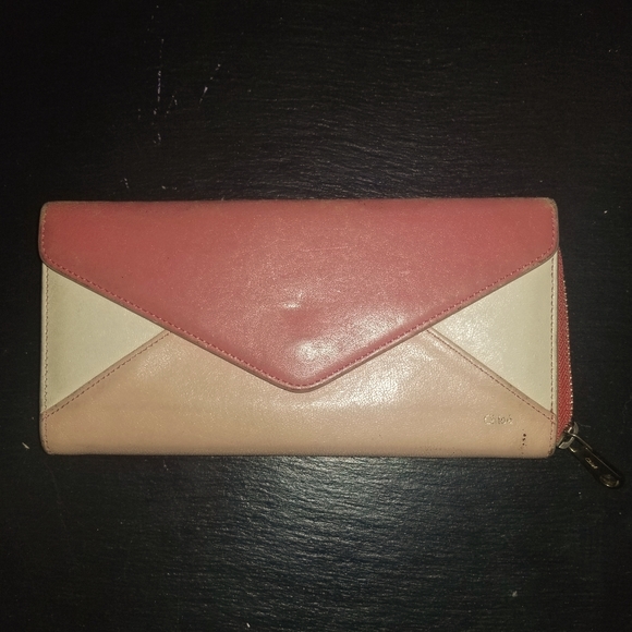 💋Chloe Pink Patchwork Long Wallet💋 - Picture 1 of 13